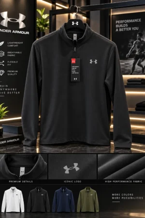 Men's Under Armour Armour Fleece® Half-Zip Pullover - Image 4