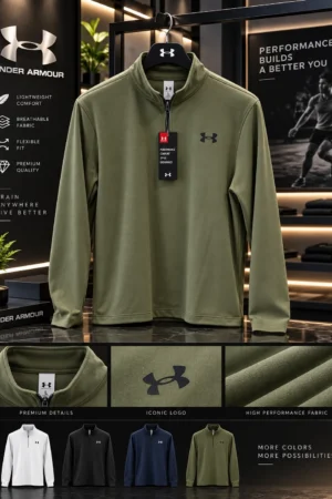 Men's Under Armour Armour Fleece® Half-Zip Pullover - Image 3