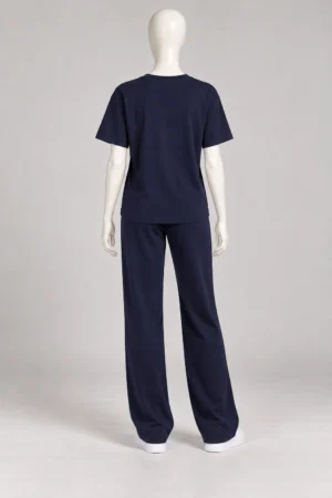 Women’s Relaxed T-Shirt & Wide-Leg Pants Set – Taupe - Image 12