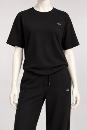 Women’s Relaxed T-Shirt & Wide-Leg Pants Set – Taupe - Image 6