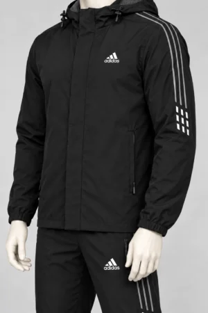 Graphite Adidas tracksuit - Image 4