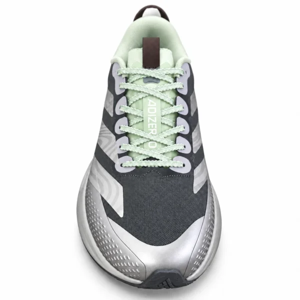 Charcoal-Adizero-sneaker-with-mint-laces