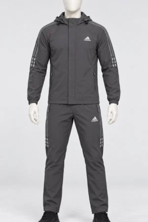Graphite Adidas tracksuit - Image 5